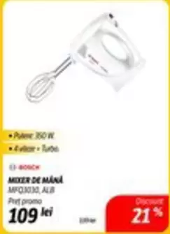 Bosch - MIXER DE MÂNA MFQ3030, ALB