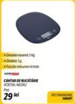 Wow - CANTAR DE BUCATARIE VCETSN NEGRU