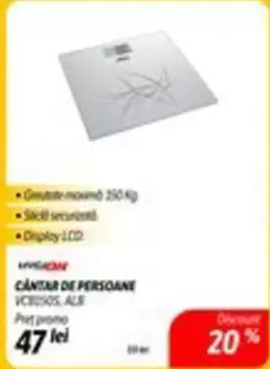 CANTAR DE PERSOANE VC8250S ALB