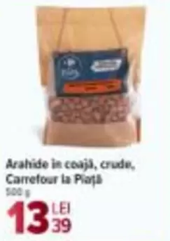 Arahide in coajă, crude