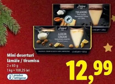 Mini deserturi lămâie / tiramisu