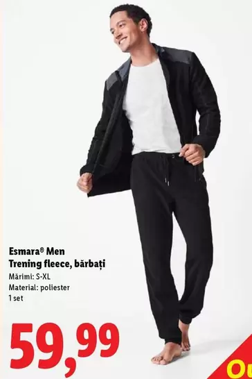 Trening fleece, bărbați