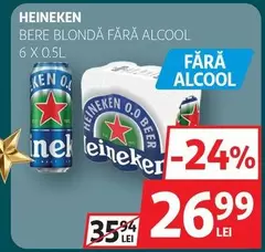 Heineken - BERE BLONDĂ FĂRĂ ALCOOL