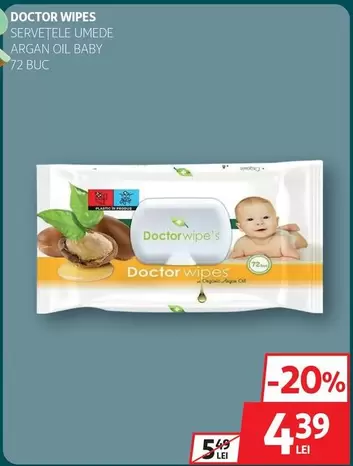 SERVEȚELE UMEDE ARGAN OIL BABY