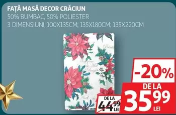 FAŢĂ MASĂ DECOR CRĂCIUN