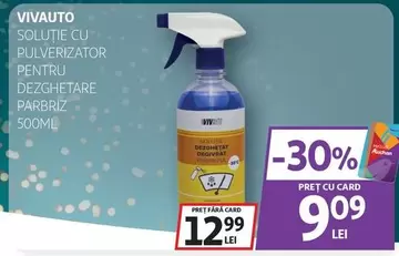 SOLUŢIE CU PULVERIZATOR PENTRU DEZGHETARE PARBRIZ