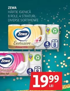 Zewa - HÂRTIE IGIENICĂ 8 ROLE, 4 STRATURI, DIVERSE SORTIMENTE