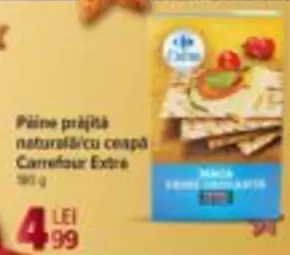 Pâine prăjită naturală cu ceapă