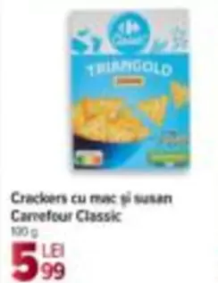 Crackers cu mac și susan