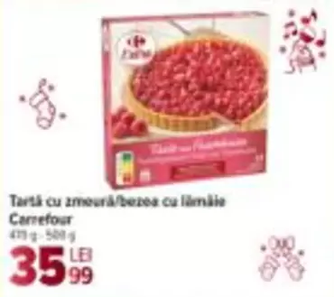 Tartă cu zmeură/bezea cu lămâie