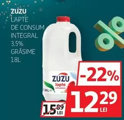 Zuzu - LAPTE DE CONSUM INTEGRAL