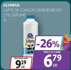 Auchan - LAPTE DE CONSUM, SEMIDEGRESAT