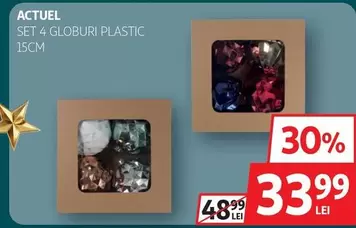 Actuel - SET 4 GLOBURI PLASTIC