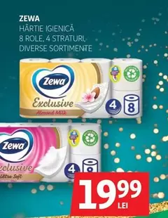 Zewa - HÂRTIE IGIENICĂ 8 ROLE, 4 STRATURI, DIVERSE SORTIMENTE