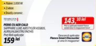 PERIE CU AER CALD SAPPHIRE LLIURE ARSTYLER ASSBOS AURIUIALBASTRU INCHIS