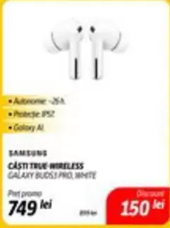 CASTI TRUE WIRELESS GALAXY BUDS3 PRO, WHITE