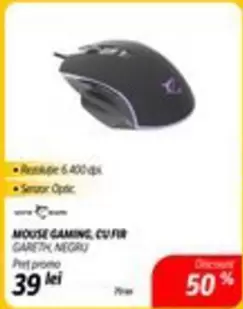 MOUSE GAMING, CUFIR GARETH NEGRU