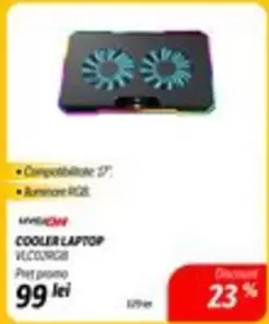 COOLER LAPTOP VLCO2RGB