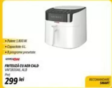 FRITEUZĂ CU AER CALD VAF1800AS, ALB