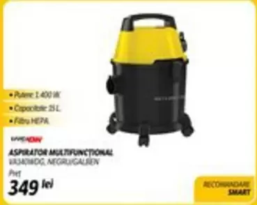 ASPIRATOR MULTIFUNCTIONAL VAS40MOG, NEGRU/GALBEN