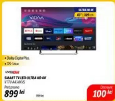 SMART TV LED ULTRA HD 4K VTTY A6343VS