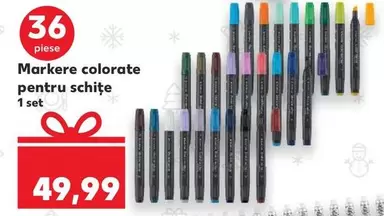 Markere colorate pentru schițe