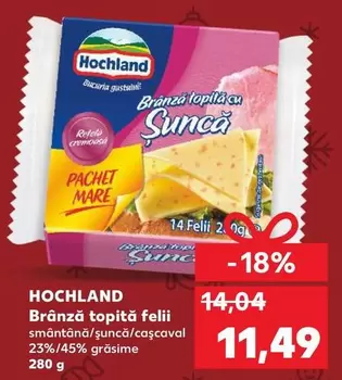 Brânză topită felii