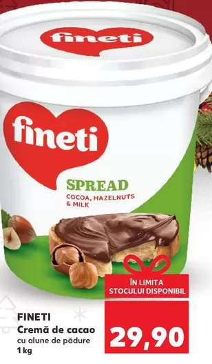 Cremă de cacao cu alune de pădure