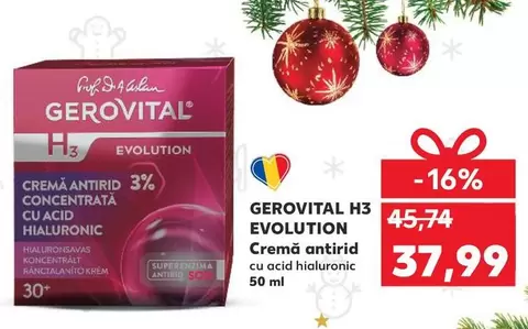 Gerovital - H3 EVOLUTION Cremă antirid
