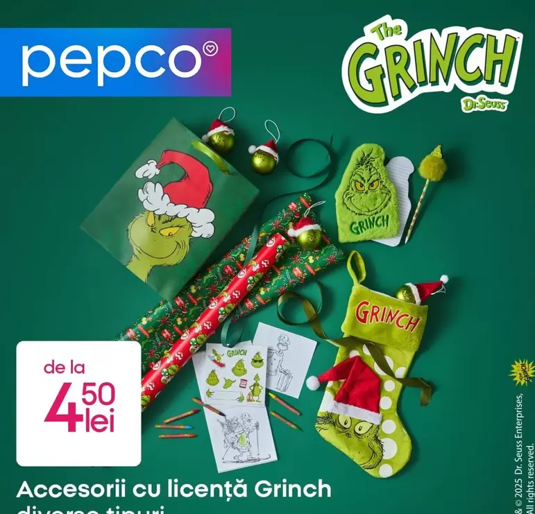 Accesorii cu licenţă Grinch