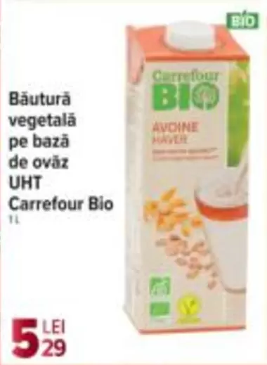 Băutură vegetală pe bază de oväz UHT