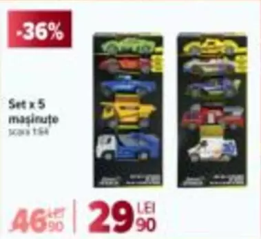 Set x 5 mașinuțe