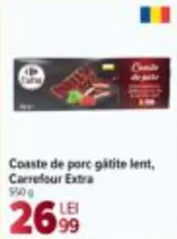 Coaste de porc gătite lent