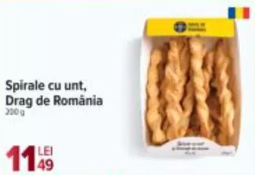 Spirale cu unt, Drag de România