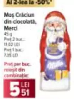 Moş Crăciun din ciocolată