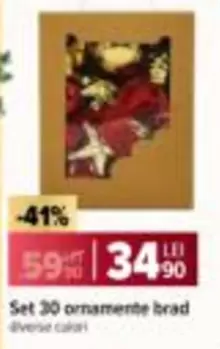 Set 30 ornamente brad