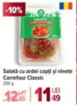 Salată cu ardel copți și vinete