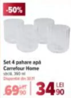 Set 4 pahare apă