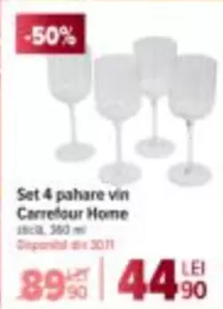Set 4 pahare vin