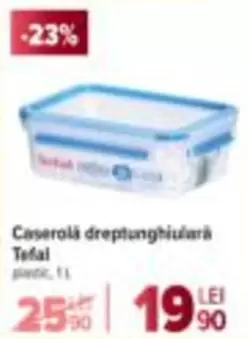 Tefal - Caserolă dreptunghiulară