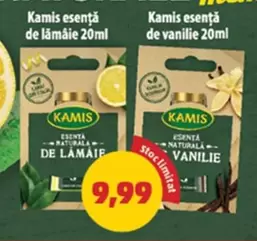 esență de lămâie or esență de vanilie