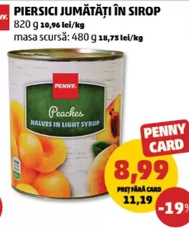 PIERSICI JUMĂTĂȚI ÎN SIROP