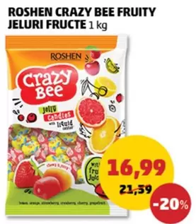 CRAZY BEE FRUITY JELURI FRUCTE