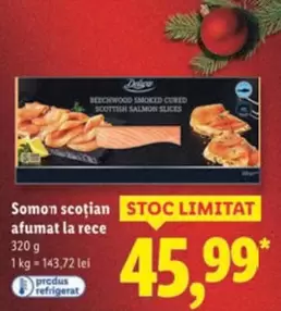 Somon scoţian afumat la rece