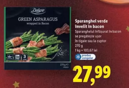 Sparanghel verde invelit in bacon