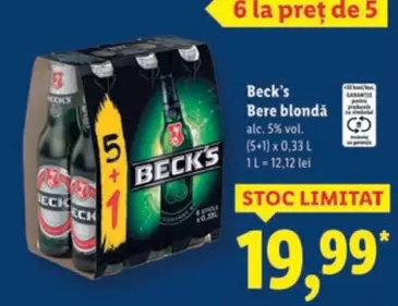 Beck's - Bere blondă