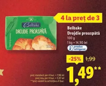 Drojdie proaspătă