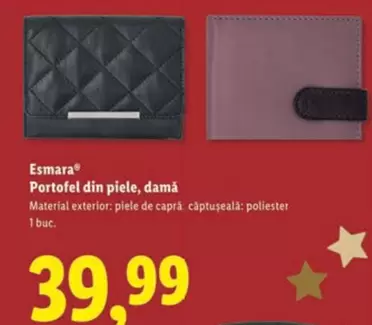 Portofel din piele, damă