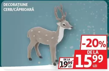 DECORAȚIUNE CERB/CĂPRIOARĂ