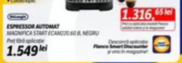 ESPRESSOR AUTOMAT MAGNIFICA START ECAM220-60 & NEGRU